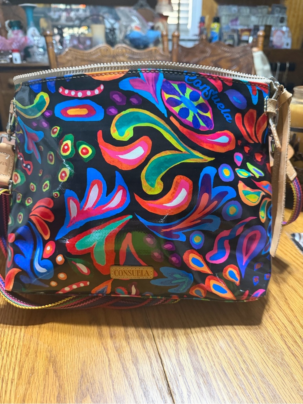 Consuela Multicolor Floral Crossbody Bag